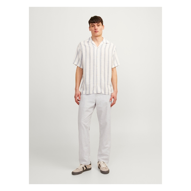 Smarte støvet grå hørbukser fra Jack & Jones