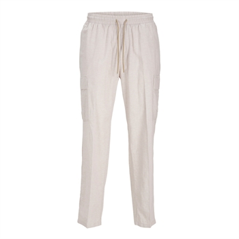 Lækre cargo hørbukser i beige fra Jack & Jones