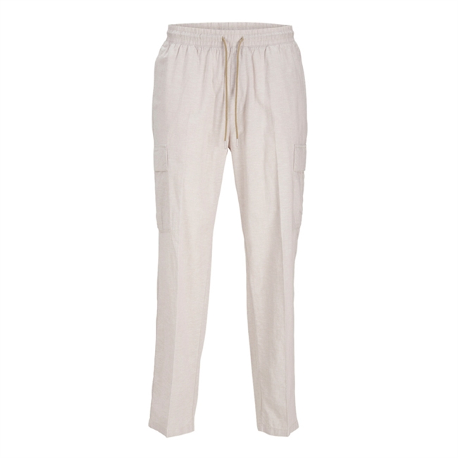 Lækre cargo hørbukser i beige fra Jack & Jones