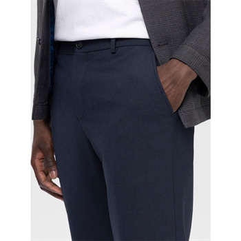 Smarte jersey bukser i navy fra Selected