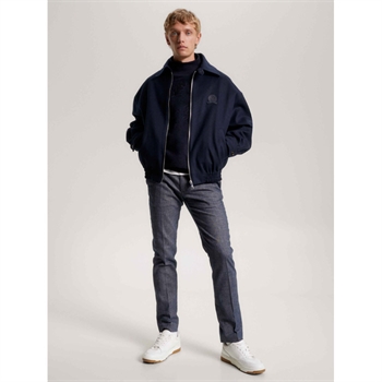 Klassisk meleret Bukser i blå og grå nuancer fra Tommy Hilfiger.
