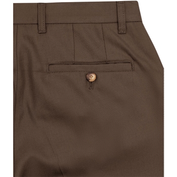 Stilrene brune habitbukser i loose fit fra Woodbird
