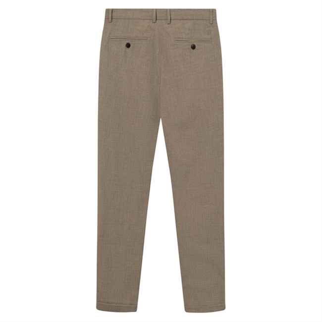 Como Bukser fra Les Deux i en Mørk Sand Melange Farve.
