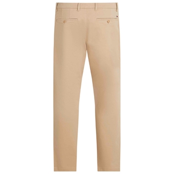 Klassiske Beige straight fit chino bukser fra Tommy Hilfiger
