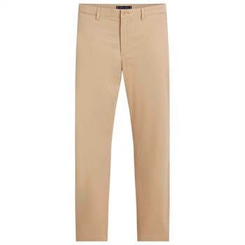 Klassiske Beige straight fit chino bukser fra Tommy Hilfiger