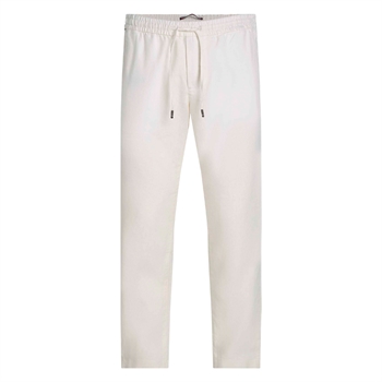 Flotte relaxed tapered fit hørbukser i hvid fra Tommy Hilfiger