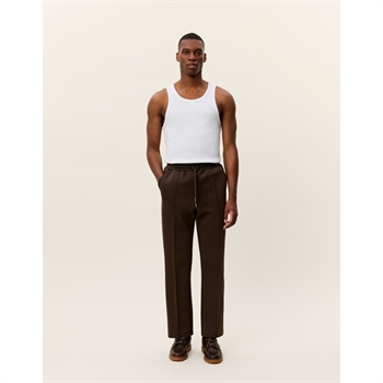 Smarte mørke brune track sweatpants fra Les Deux