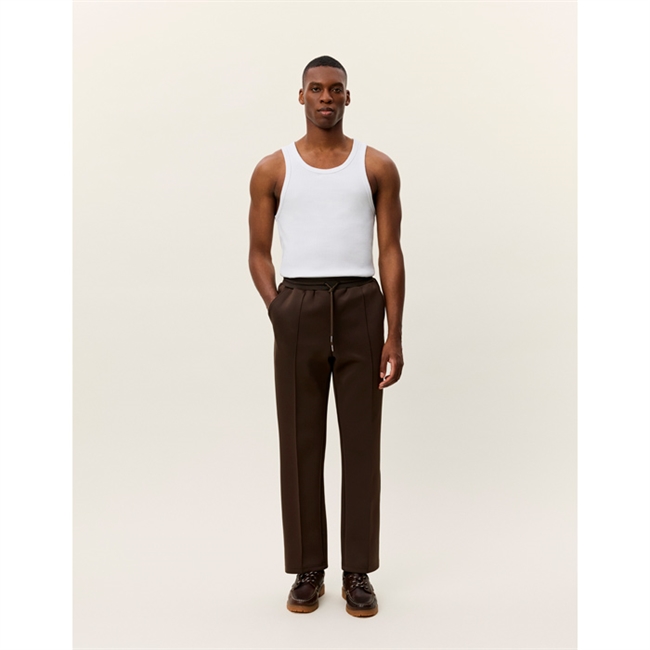 Smarte mørke brune track sweatpants fra Les Deux