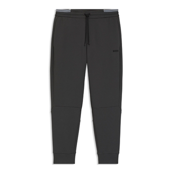 Smarte mørkegrå sweatpants med logo fra BOSS