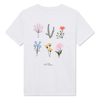 Lækker hvid t-shirt med print på ryggen fra Les Deux