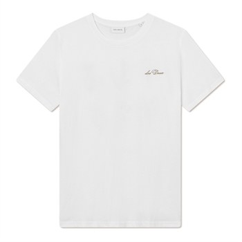 Lækker hvid t-shirt med print på ryggen fra Les Deux