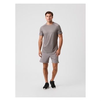 Moderne sports t-shirt i grå fra Björn Borg med logo på ærmerne