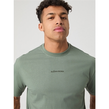 Klassisk grøn t-shirt fra Björn Borg med logo