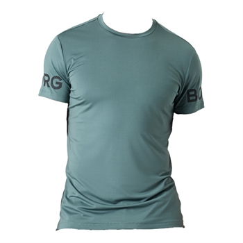 Moderne sports t-shirt i støvet grøn fra Björn Borg