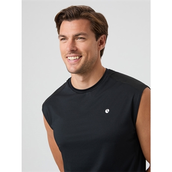 Moderne sports tank top i sort fra Björn Borg med logo