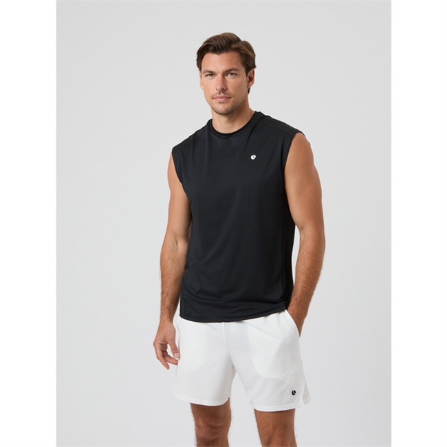 Moderne sports tank top i sort fra Björn Borg med logo