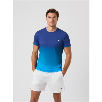 Moderne sports t-shirt i blå fra Björn Borg med logo