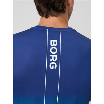 Moderne sports t-shirt i blå fra Björn Borg med logo
