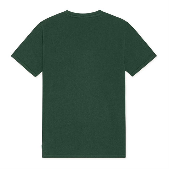 Moderne t-shirt i mørkegrøn med logo fra Les Deux