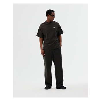 Bareen sort box fit / oversize t-shirt med print på ryggen