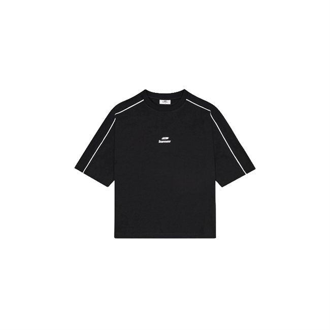 Bareen Box Fit Logo T-shirt Sort Str S til mænd