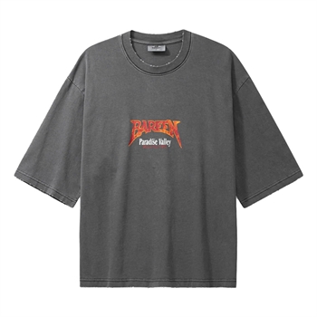 Bareen Box Fit World Tour T-Shirt Vasket Sort