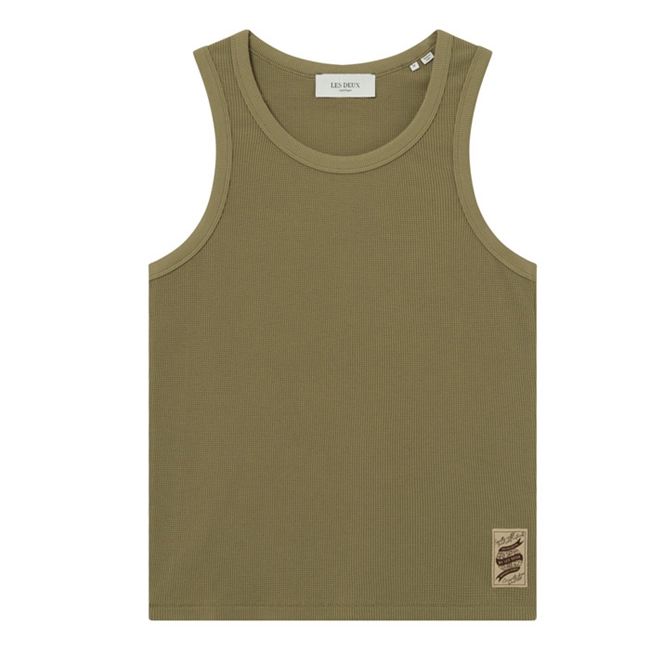 Lækker army grøn tanktop fra Les Deux.