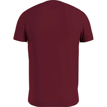 Mørke Rød Basis T.Shirt fra Tommy Hilfiger.