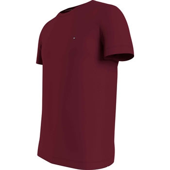 Mørke Rød Basis T.Shirt fra Tommy Hilfiger.