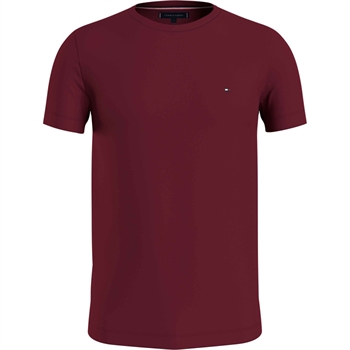Mørke Rød Basis T.Shirt fra Tommy Hilfiger.