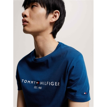 Flot blå Tommy Logo T-Shirt.