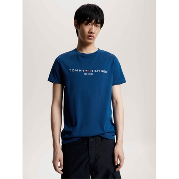Flot blå Tommy Logo T-Shirt.