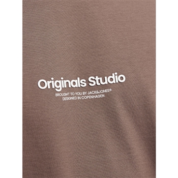 Lækker crew neck t-shirt i støvet brun fra Jack & Jones
