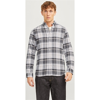 Klassisk ternet skjorte fra Jack & Jones i grå