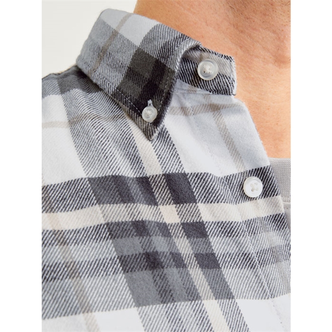 Klassisk ternet skjorte fra Jack & Jones i grå
