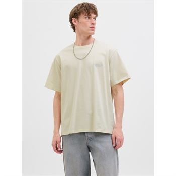 Moderne off white t-shirt med print på ryggen fra Jack & Jones