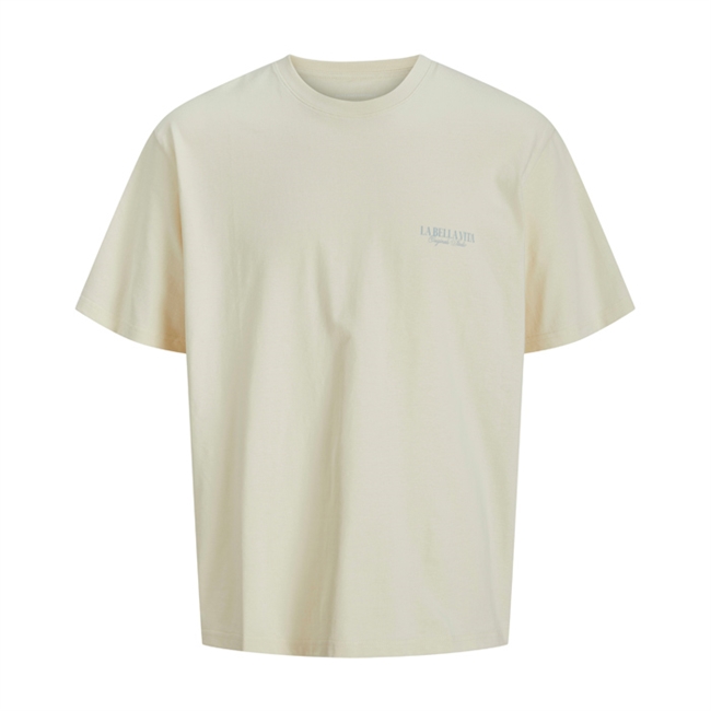 Moderne off white t-shirt med print på ryggen fra Jack & Jones