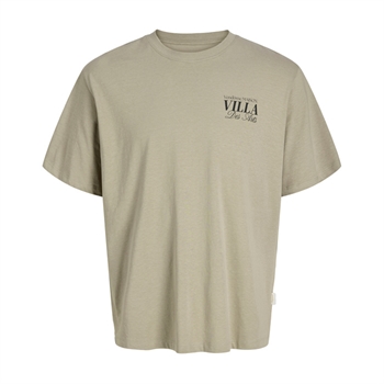 Moderne brun t-shirt med print på ryggen fra Jack & Jones