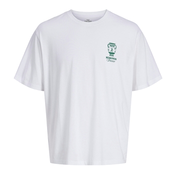 Moderne t-shirt i hvid med print på ryggen fra Jack & Jones