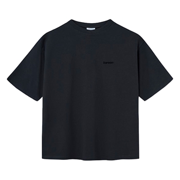 Bareen vintage sort box fit / oversize t-shirt med logo på ryggen.