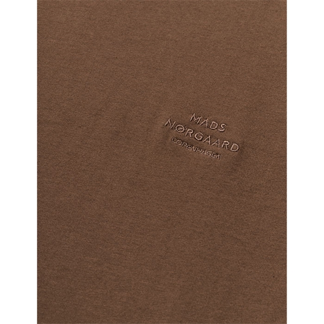 Mads Nørgaard Cotton Jersey Frode Logo T-Shirt Brun