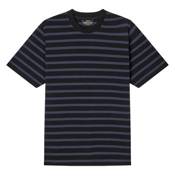 Klassisk stribet t-shirt i sort og grå fra Mads Nørgaard