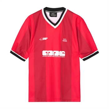Klassisk football t-shirt i rød fra Mads Nørgaard
