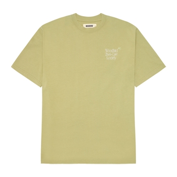 Smart lys grøn t-shirt med print på ryggen fra Woodbird