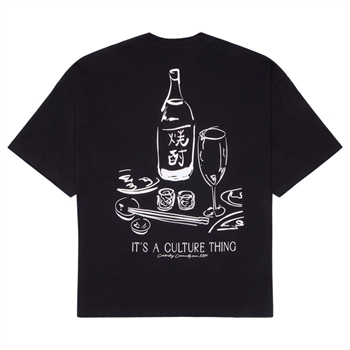 Smart sort t-shirt med print på ryggen fra Woodbird