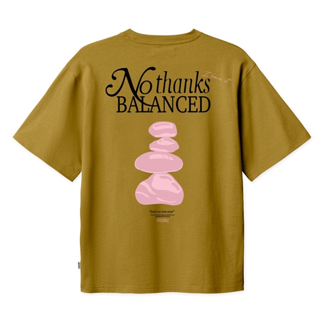 Moderne mørke grøn t-shirt med print på ryggen fra Woodbird