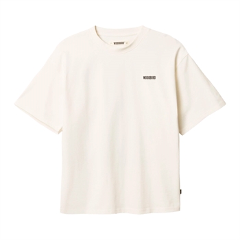 Moderne hvid t-shirt med print på ryggen fra Woodbird