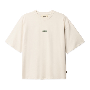 Moderne off white t-shirt med print på ryggen fra Woodbird