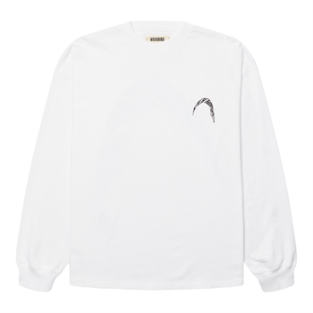 Woodbird Beam Warp L/S T-Shirt Hvid
