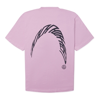Woodbird Baine Warp T-Shirt Dusty Violet